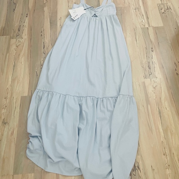 Gray Zara maxi dress with key hole size small - Picture 4 of 5